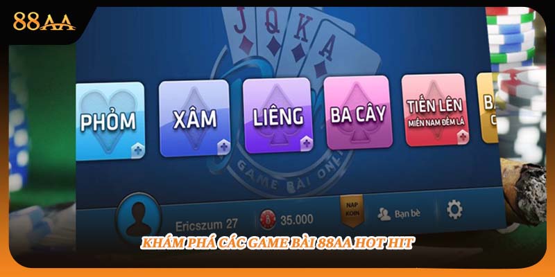 Game bài 88AA hấp dẫn