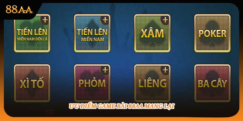 Ưu điểm game bài 88AA
